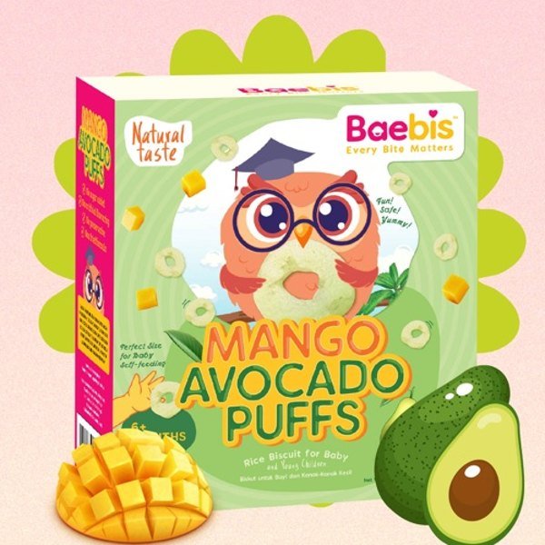 Baebis Mango & Avocado Rice Puffs