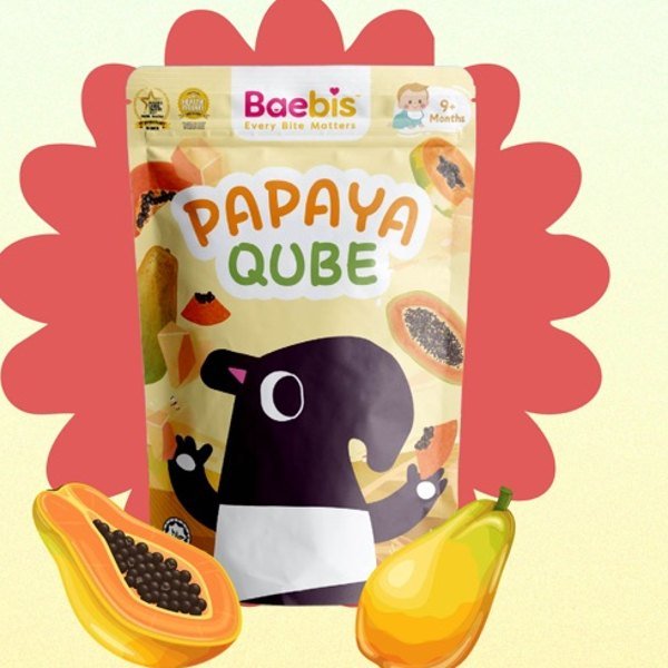 Baebis Papaya Qube dried fruit