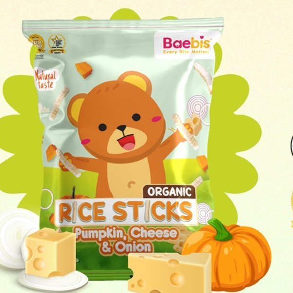 Baebis Pumpkin, Cheese & Onion Rice Sticks